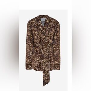 JOLIE-BY EDWARD SPIERS -Women Wrap Blouse, Waist Belt    Size:12 100% POLYESTER